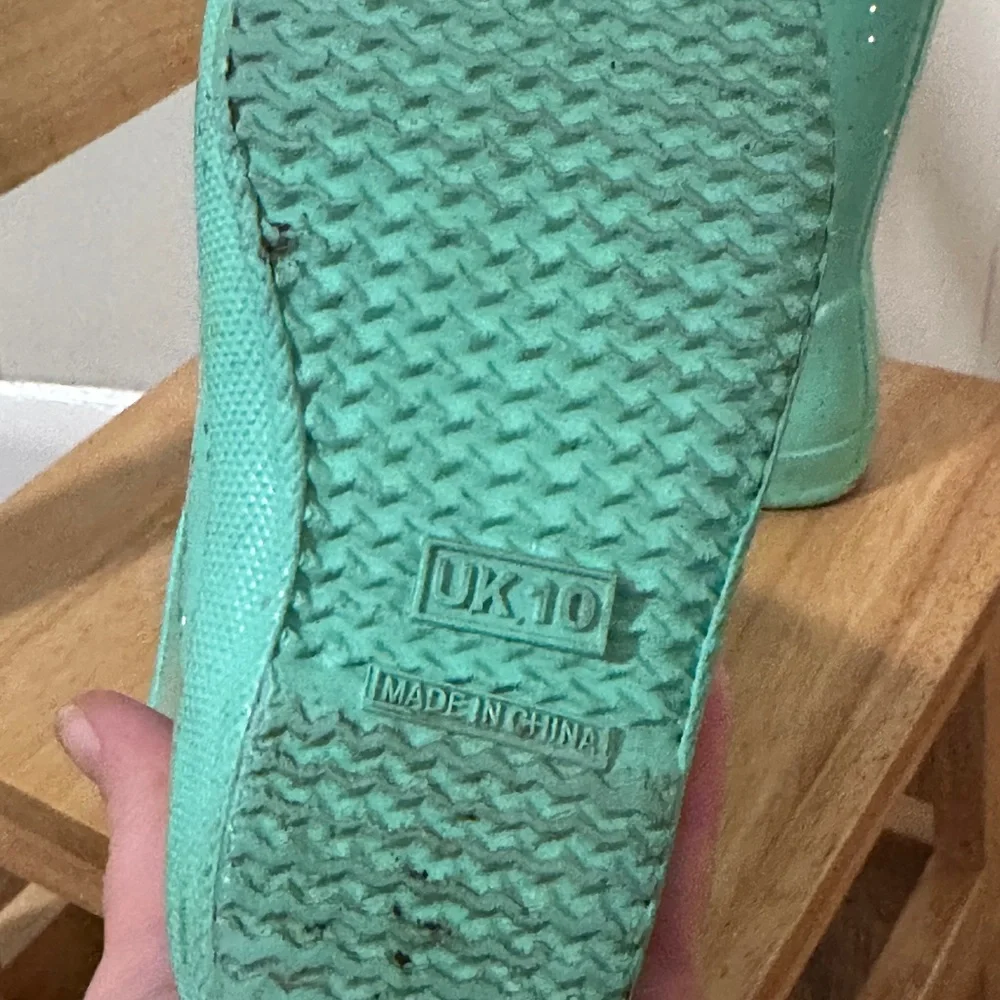 Hunter Kids Mint Green Glitter Rain Boots